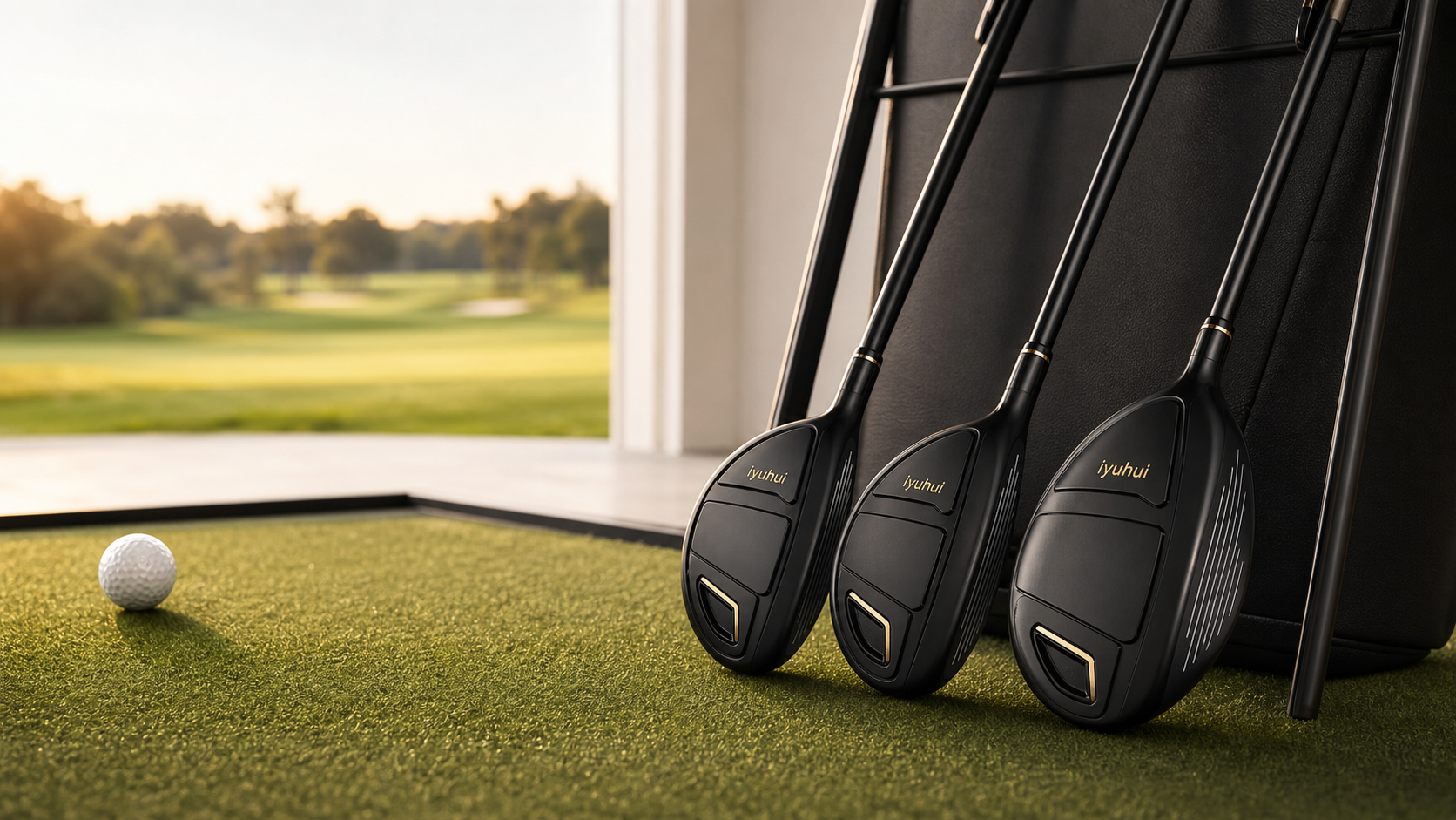 iYuhui Golf imagegen concept render of Hybrid 4U, Hybrid 5U, and 5 Wood