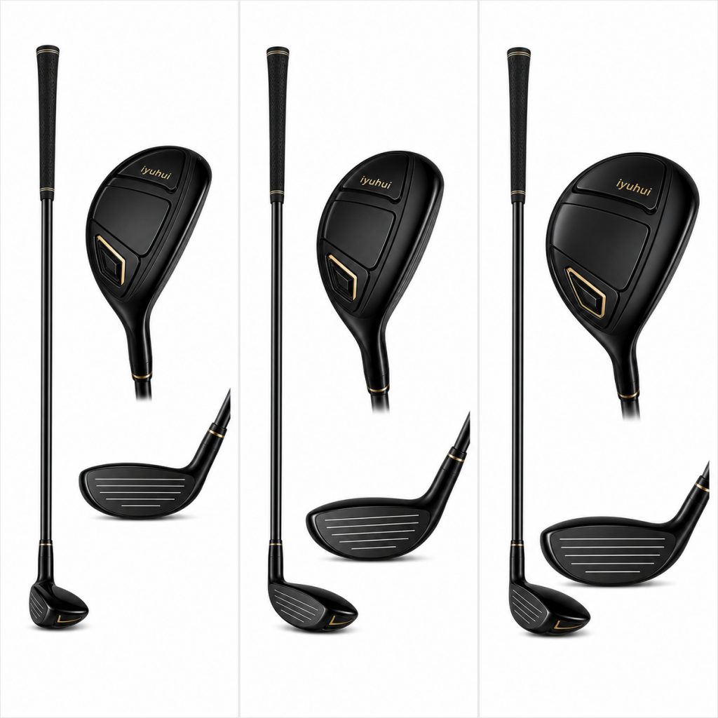 iYuhui Golf imagegen product concept board for three validation clubs